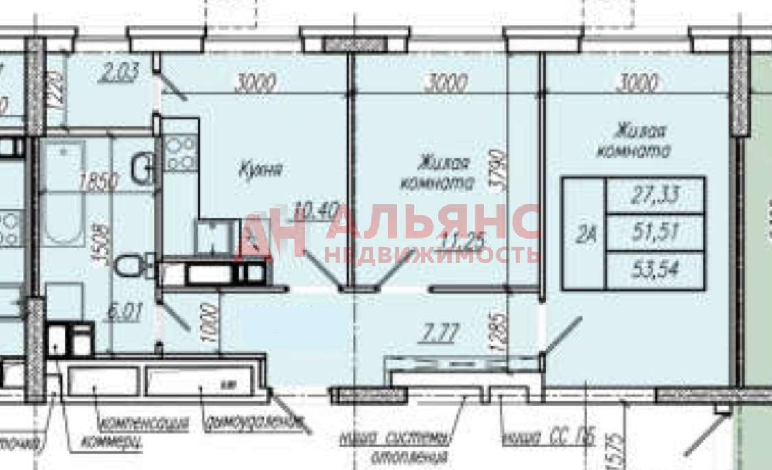 Продажа 2-комнатной квартиры, Самара, Масленникова проспект,  14ак1