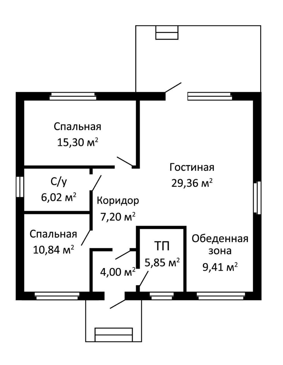 Продажа дома, 100м <sup>2</sup>, 6 сот., Приморский, Мятная