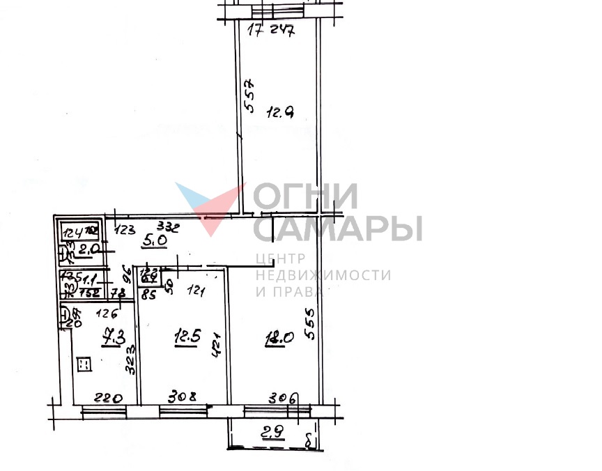 Продажа 3-комнатной квартиры, Самара, Ташкентская улица,  204