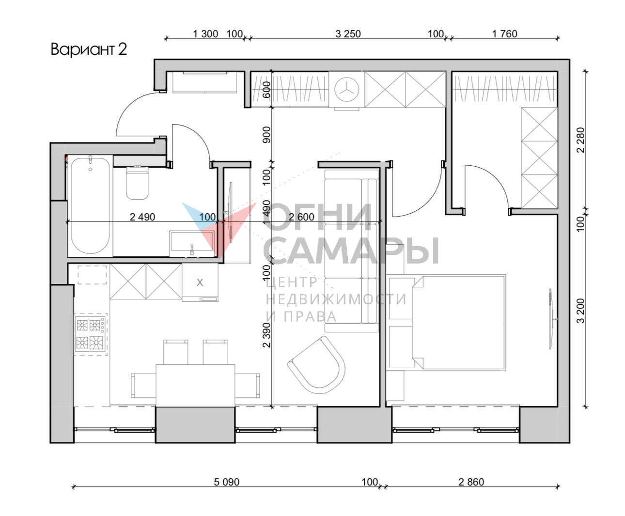 Продажа 2-комнатной квартиры, Самара, Ленина улица,  10