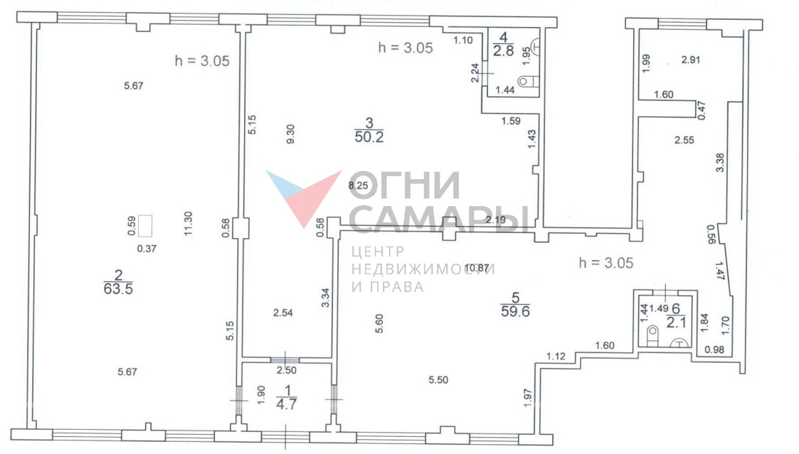 Аренда коммерческой недвижимости, 63м <sup>2</sup>, Самара, Мяги улица,  13