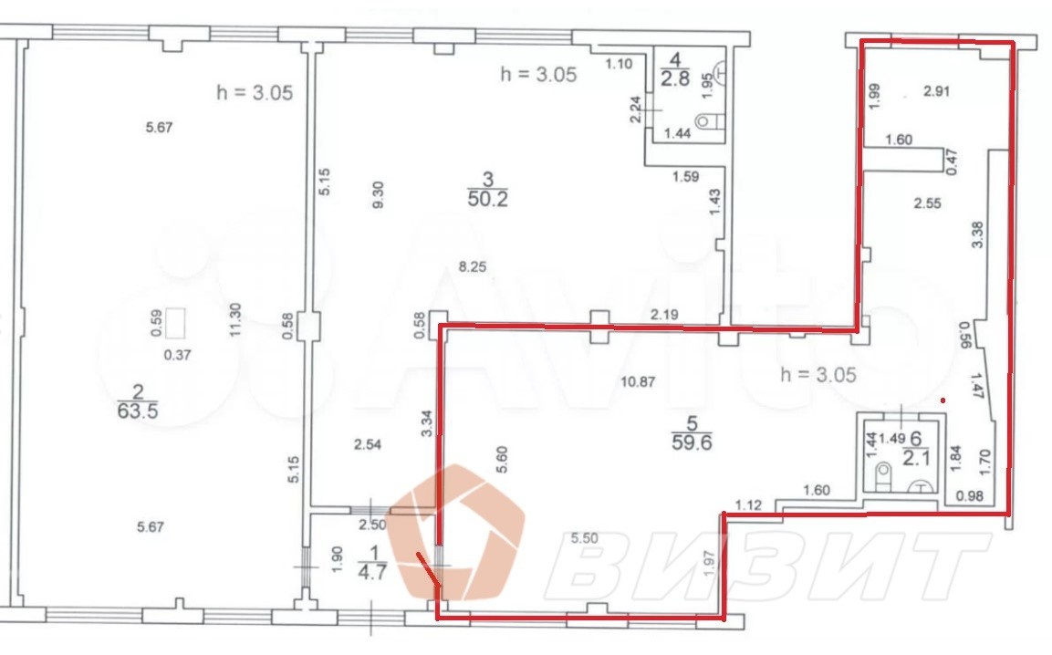 Аренда коммерческой недвижимости, 63м <sup>2</sup>, Самара, Мяги улица,  13