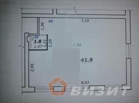 Аренда коммерческой недвижимости, 43м <sup>2</sup>, Самара, Металлургов проспект,  92