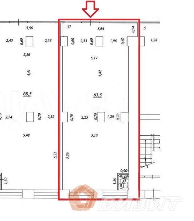 Аренда коммерческой недвижимости, 64м <sup>2</sup>, Самара, Молодогвардейская улица,  223