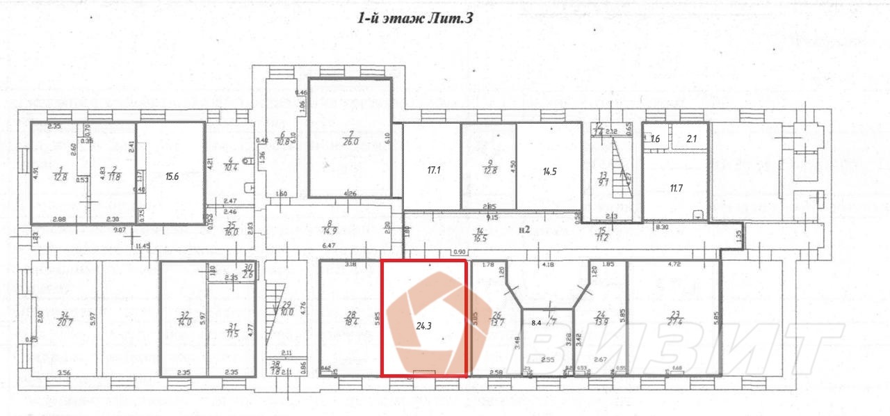 Аренда коммерческой недвижимости, 24м <sup>2</sup>, Самара, Мичурина улица,  76