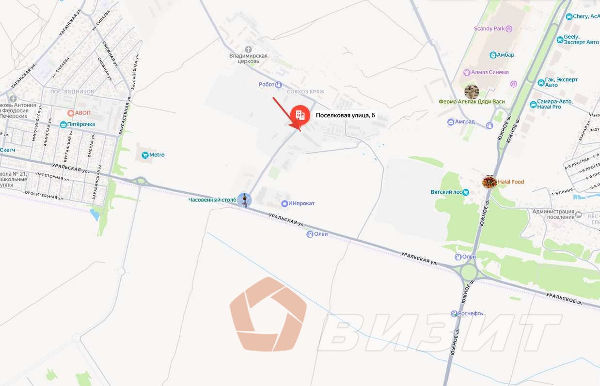 Аренда коммерческой недвижимости, 1154м <sup>2</sup>, Самара, Поселковая улица,  6