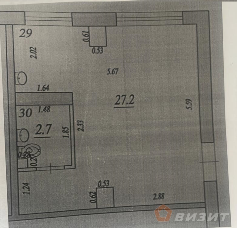 Продажа коммерческой недвижимости, 30м <sup>2</sup>, Самара, Аэродромная улица,  33
