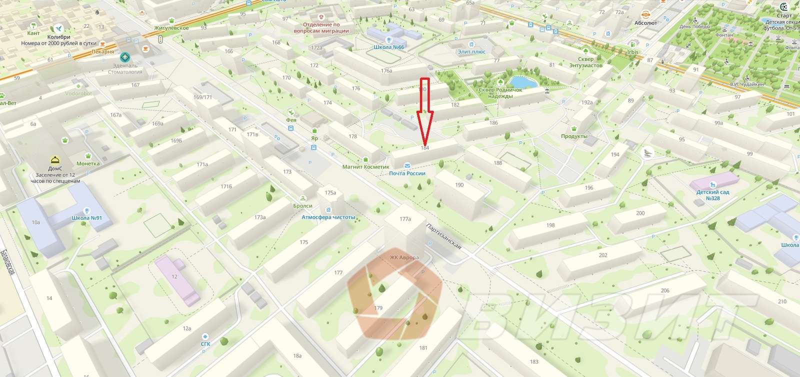 Продажа коммерческой недвижимости, 92м <sup>2</sup>, Самара, Партизанская улица,  184