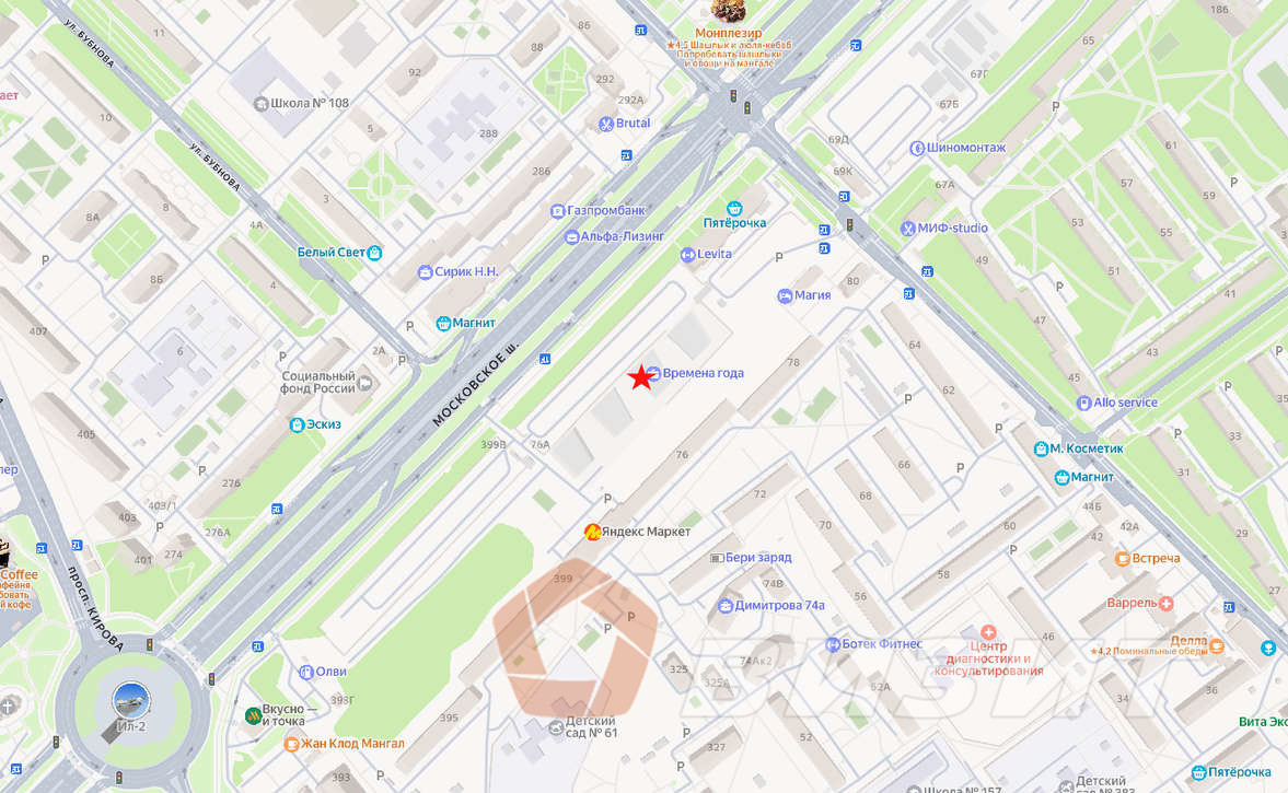 Аренда коммерческой недвижимости, 37м <sup>2</sup>, Самара, Московское шоссе,  197