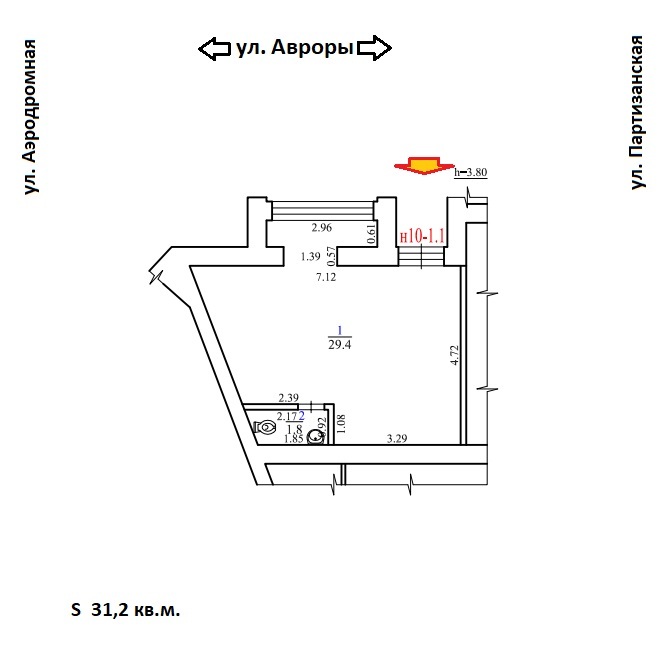 Продажа коммерческой недвижимости, 31м <sup>2</sup>, Самара, Авроры улица,  68