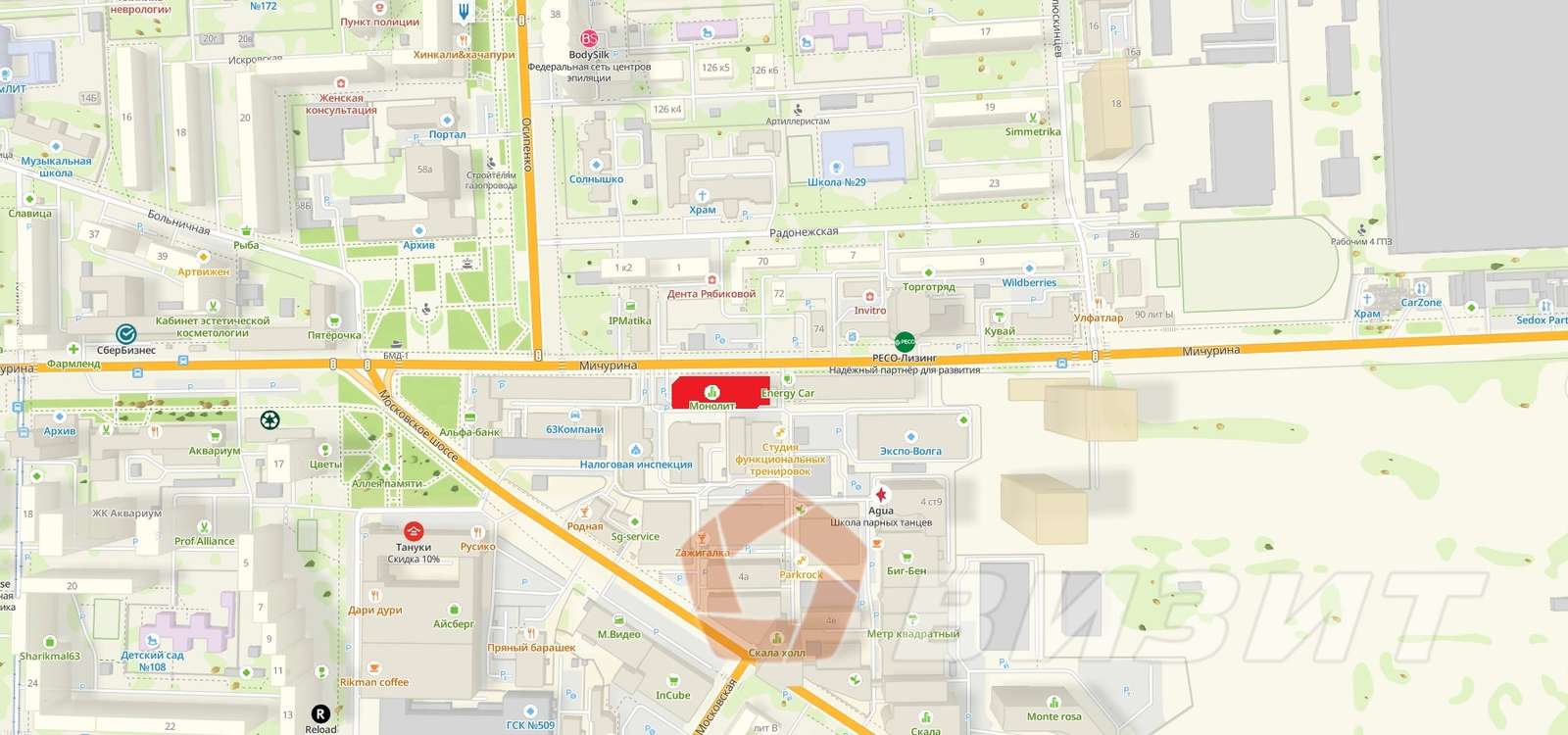 Аренда коммерческой недвижимости, 850м <sup>2</sup>, Самара, Мичурина улица,  21