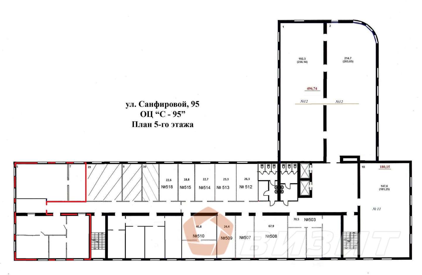 Продажа коммерческой недвижимости, 190м <sup>2</sup>, Самара, Санфировой улица,  95