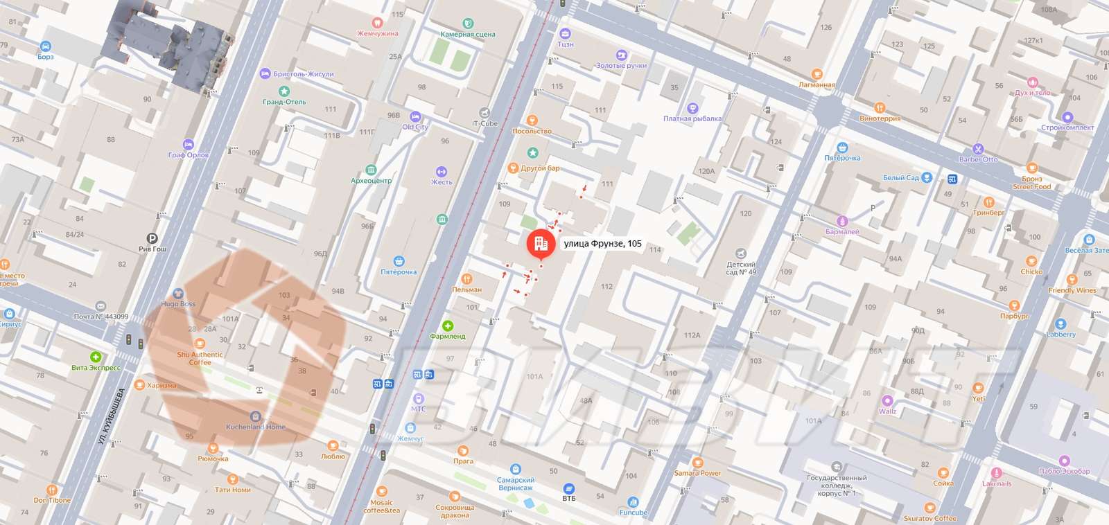 Продажа коммерческой недвижимости, 222м <sup>2</sup>, Самара, Фрунзе улица,  105