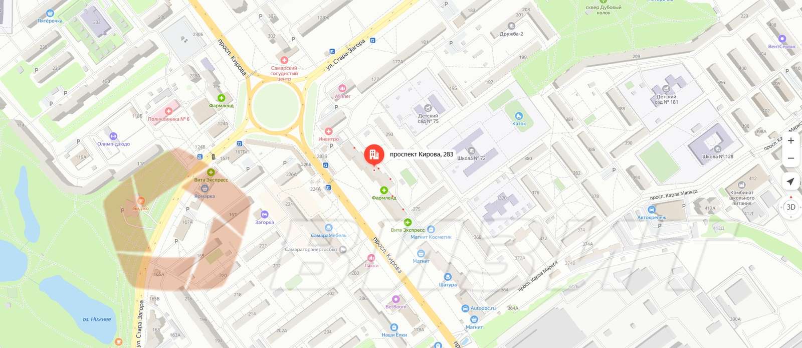 Аренда коммерческой недвижимости, 160м <sup>2</sup>, Самара, Кирова проспект,  283