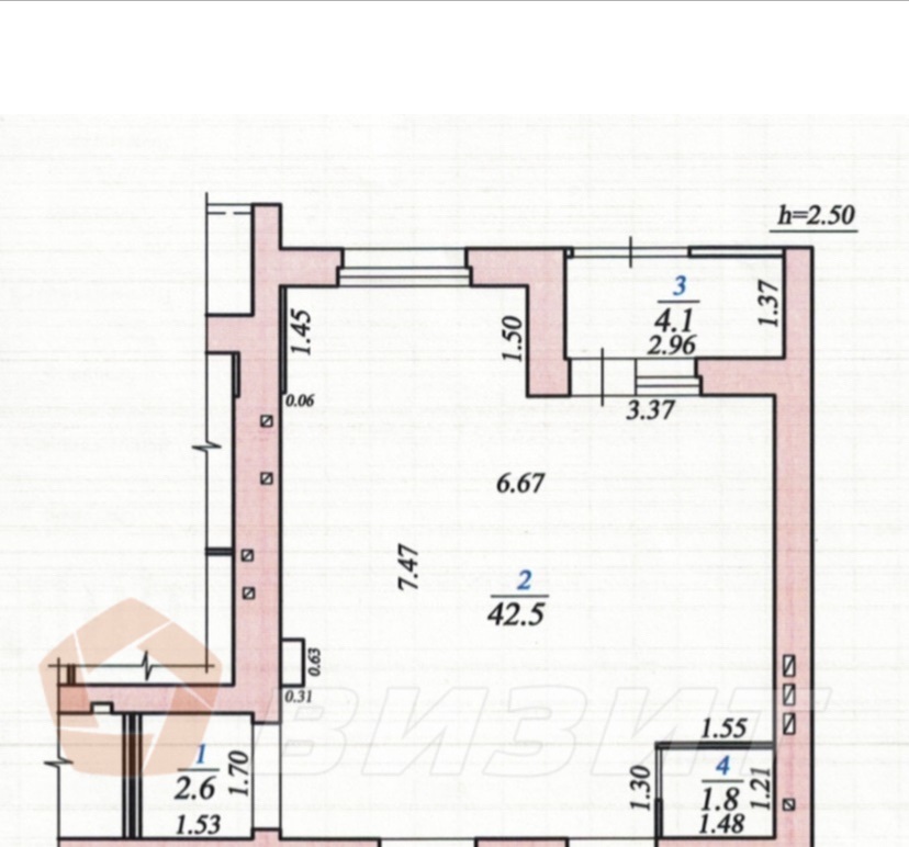 Аренда коммерческой недвижимости, 51м <sup>2</sup>, Самара, 1-й квартал,  60