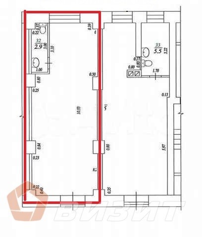 Аренда коммерческой недвижимости, 38м <sup>2</sup>, Самара, Ново-Садовая улица,  164