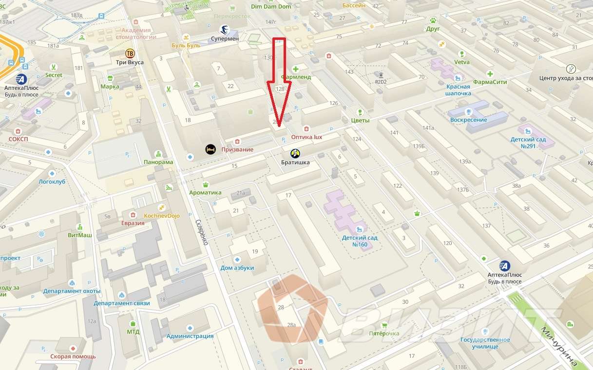 Аренда коммерческой недвижимости, 72м <sup>2</sup>, Самара, Ерошевского улица,  20