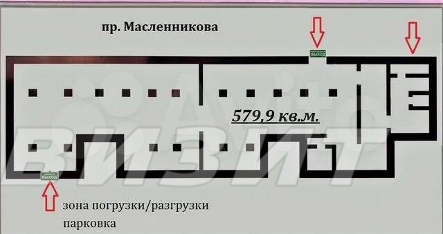 Аренда коммерческой недвижимости, 579м <sup>2</sup>, Самара, Масленникова проспект,  47