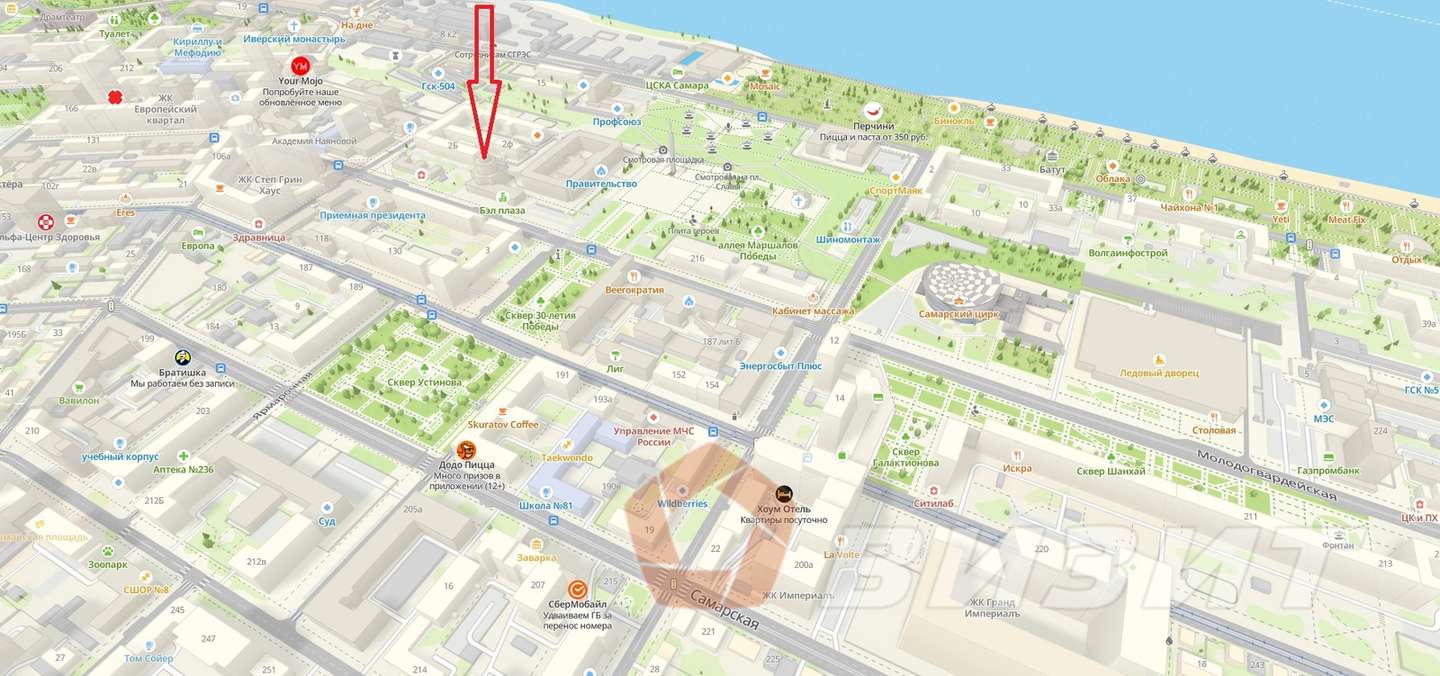 Аренда коммерческой недвижимости, 40м <sup>2</sup>, Самара, Молодогвардейская улица,  204