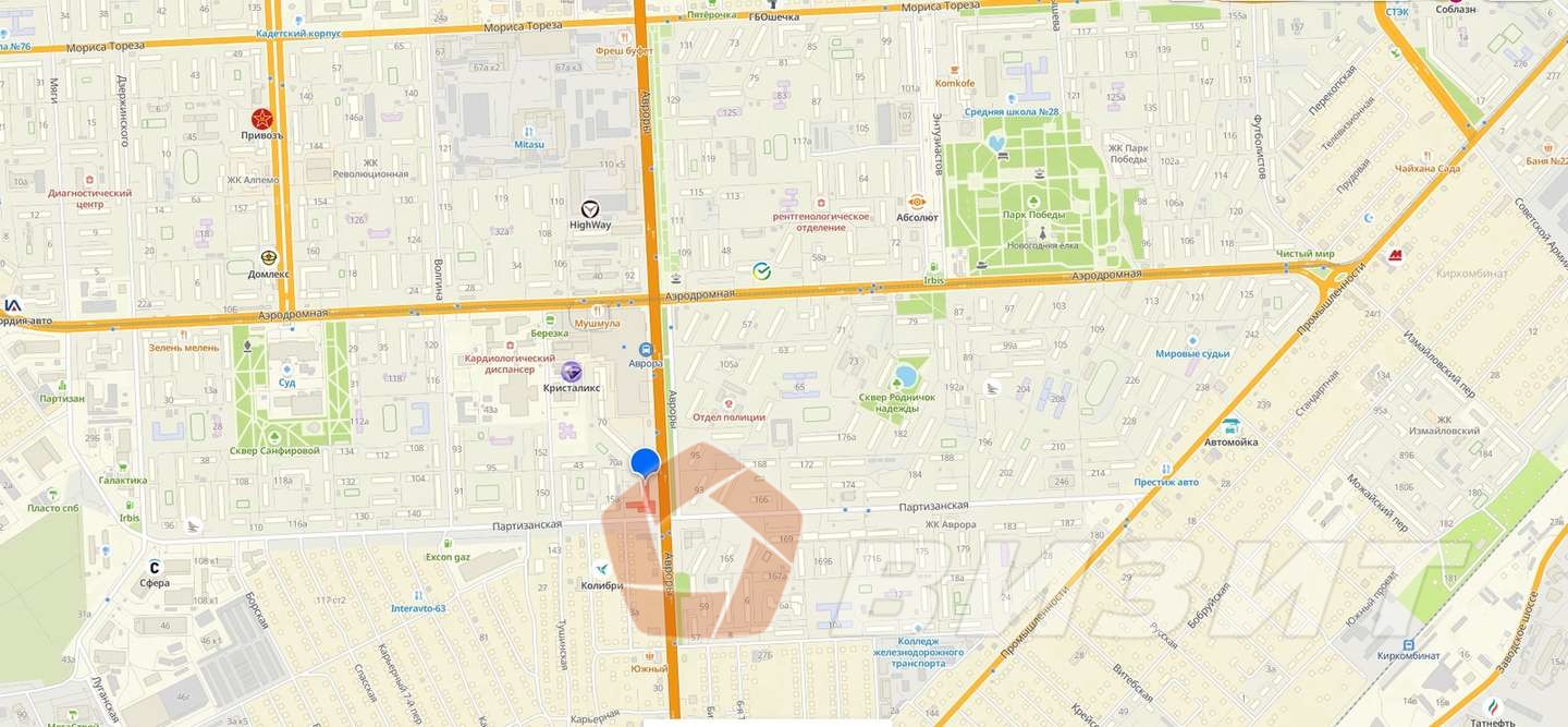 Аренда коммерческой недвижимости, 81м <sup>2</sup>, Самара, Авроры улица,  68