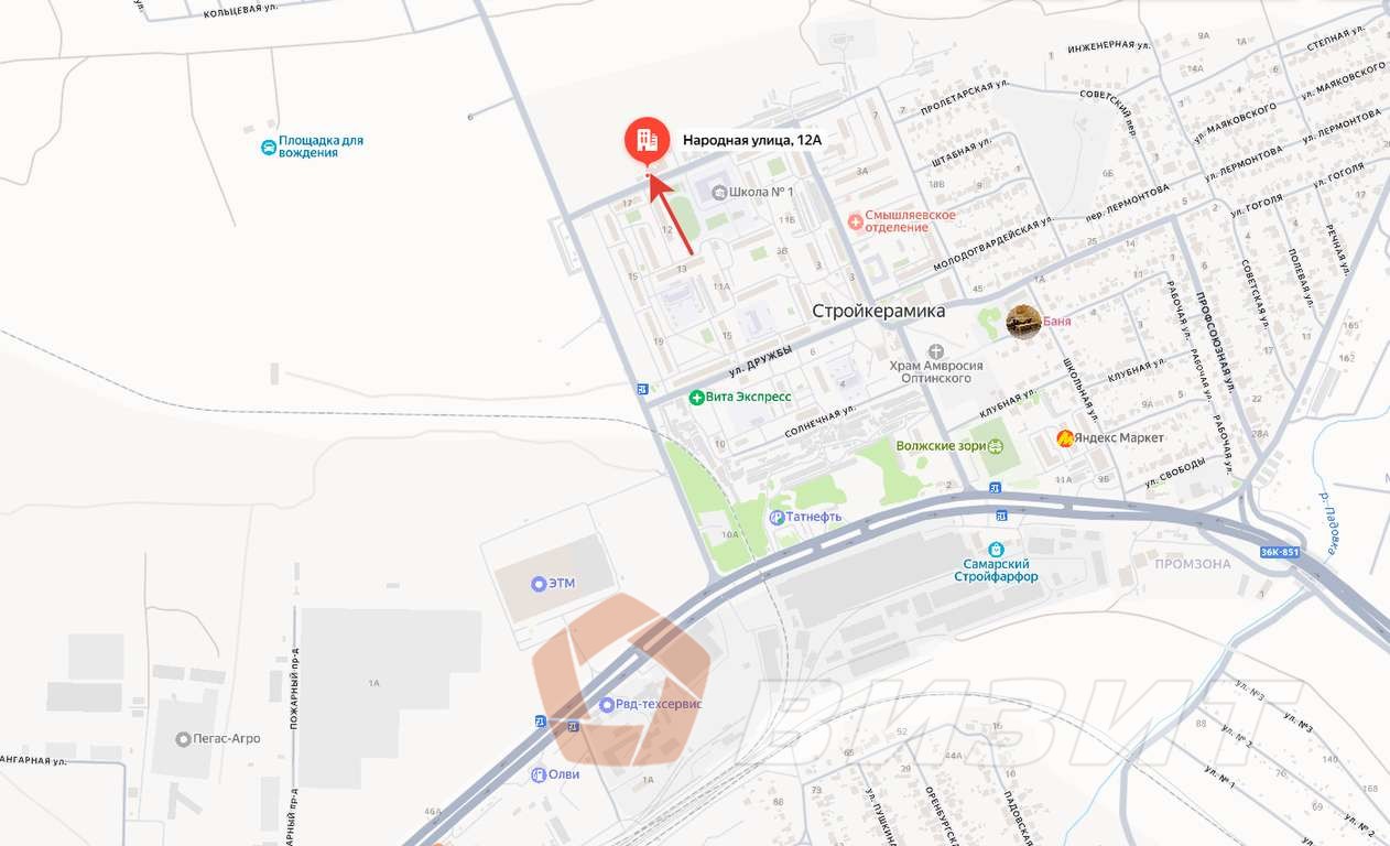 Продажа коммерческой недвижимости, 330м <sup>2</sup>, Самарская, Народная улица,  12А