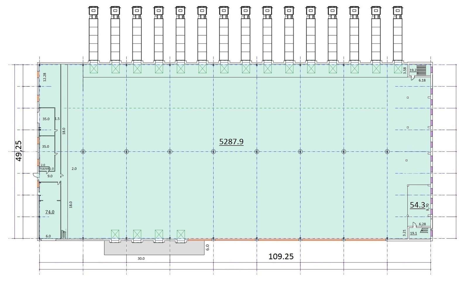 Аренда коммерческой недвижимости, 6300м <sup>2</sup>, Самара, Земеца улица,  32к354