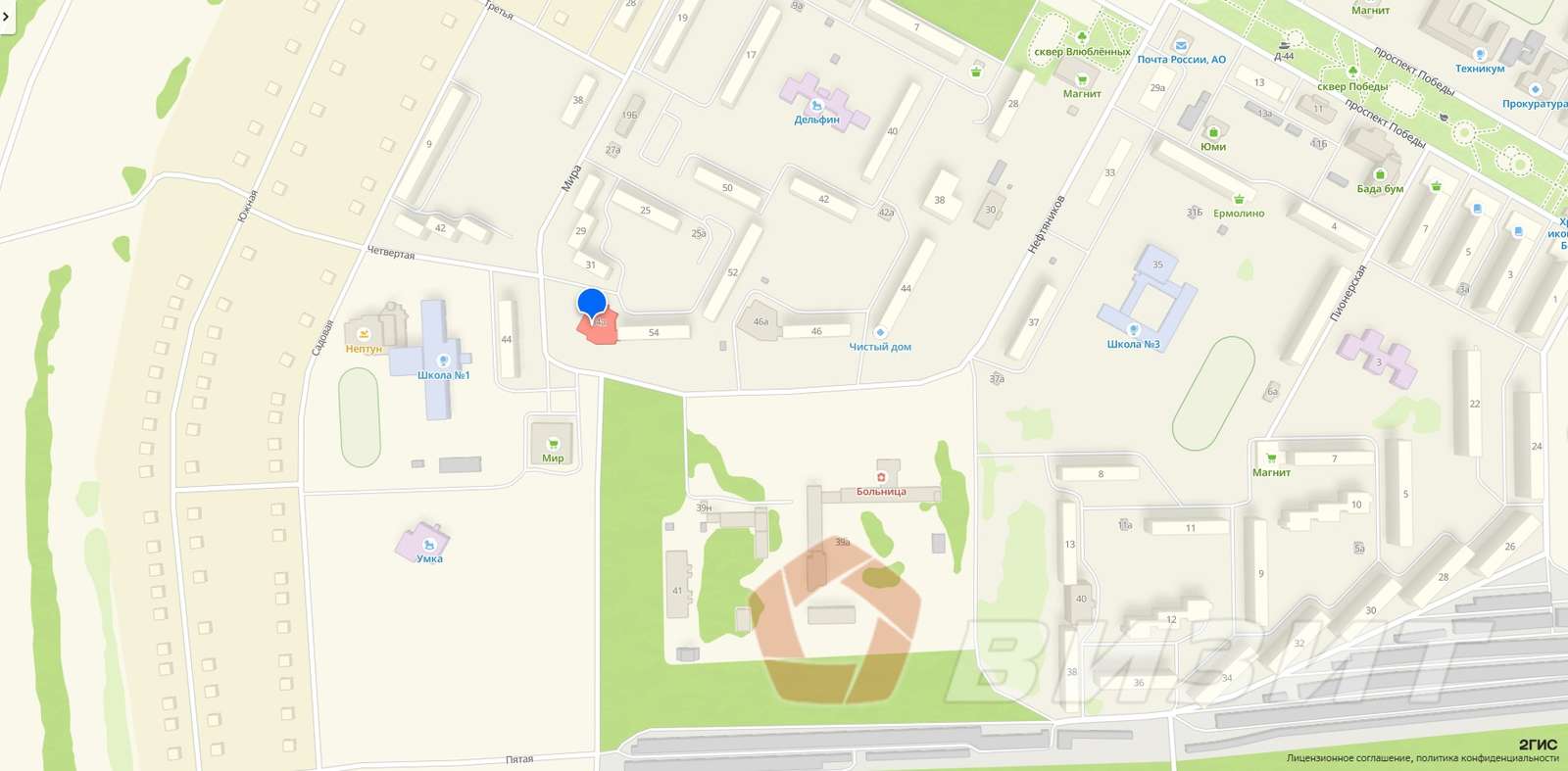 Продажа коммерческой недвижимости, 257м <sup>2</sup>, Нефтегорск, Нефтяников улица,  54а