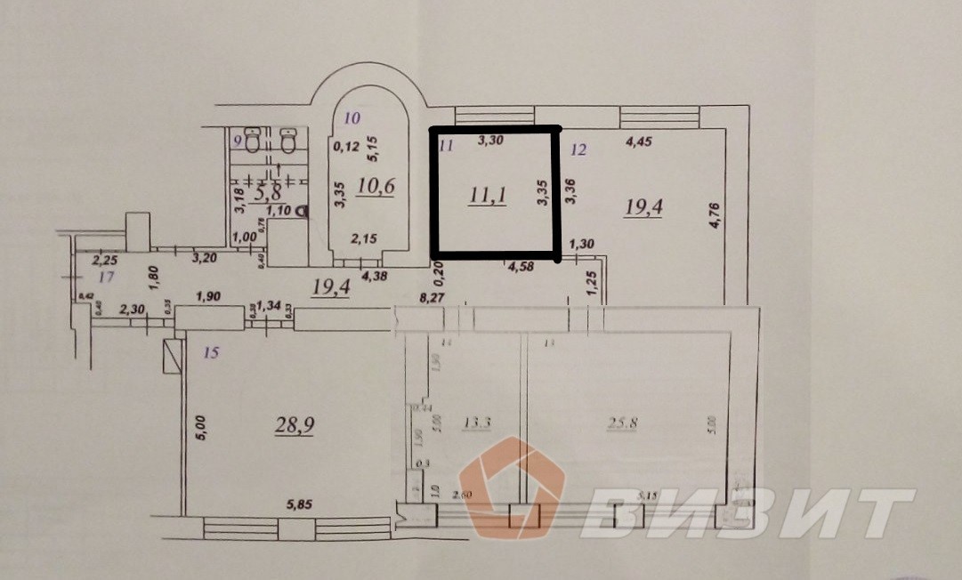 Аренда коммерческой недвижимости, 11м <sup>2</sup>, Самара, Алексея Толстого улица,  45а