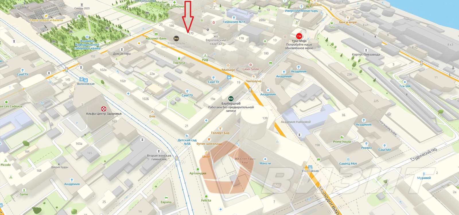 Продажа коммерческой недвижимости, 170м <sup>2</sup>, Самара, Молодогвардейская улица,  170