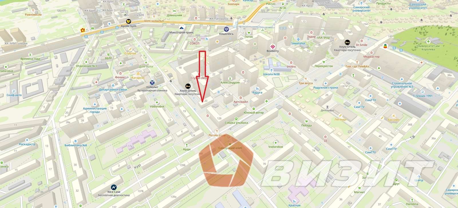 Аренда коммерческой недвижимости, 55м <sup>2</sup>, Самара, Ерошевского улица,  20