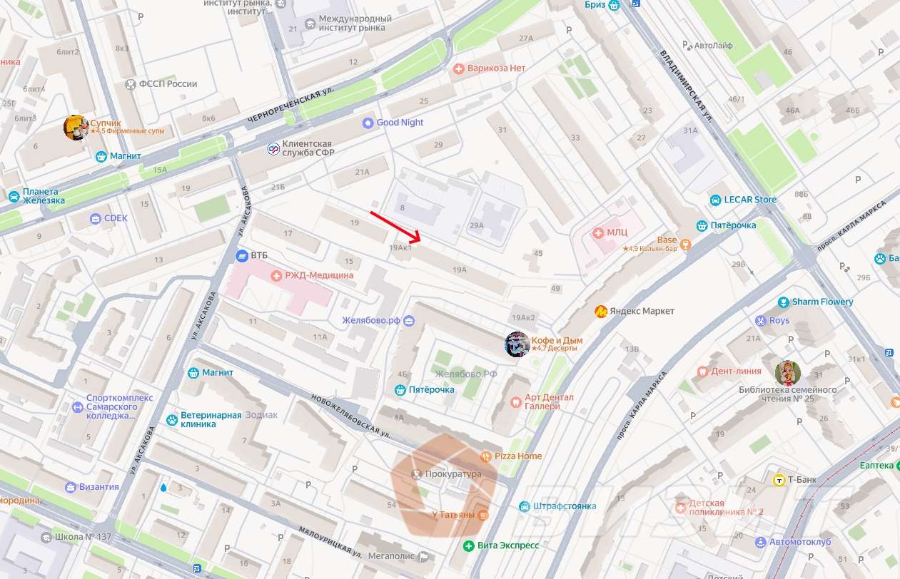 Продажа коммерческой недвижимости, 92м <sup>2</sup>, Самара, Г.С. Аксакова улица,  19А