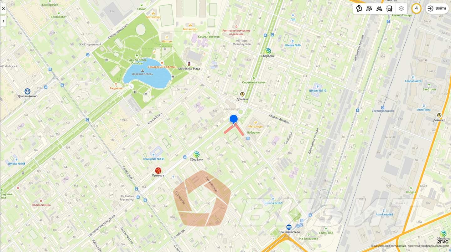 Продажа коммерческой недвижимости, 78м <sup>2</sup>, Самара, Металлургов проспект,  73