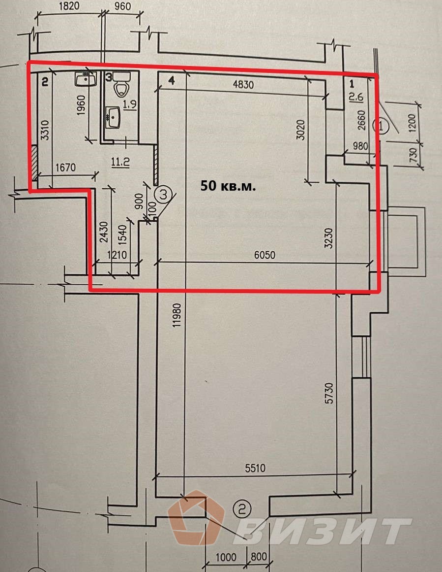 Аренда коммерческой недвижимости, 50м <sup>2</sup>, Самара, Виталия Талабаева улица,  4