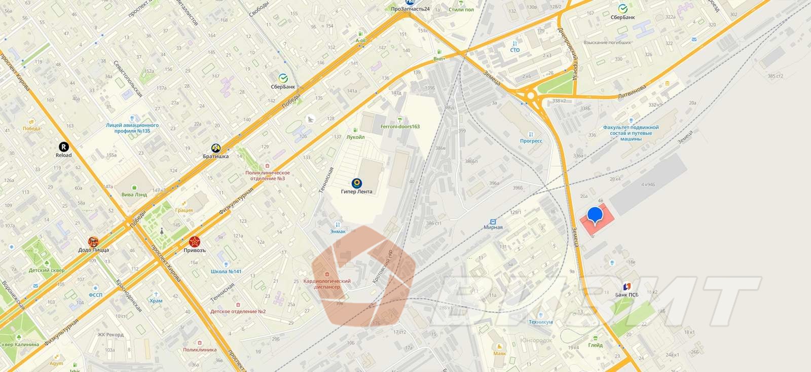 Продажа коммерческой недвижимости, 986м <sup>2</sup>, Самара, Земеца улица,  4