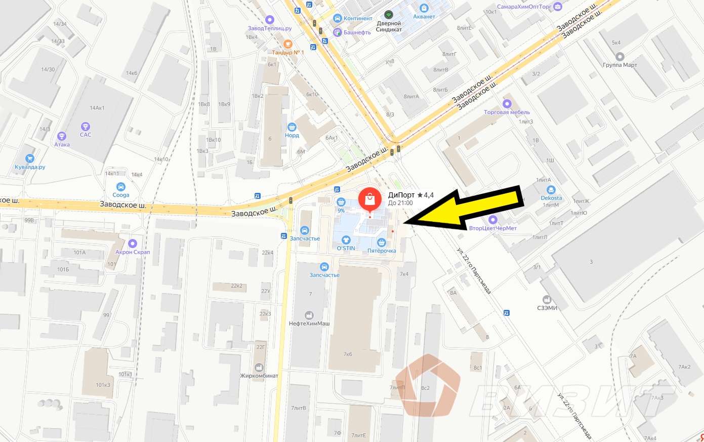 Аренда коммерческой недвижимости, 345м <sup>2</sup>, Самара, Заводское шоссе,  111