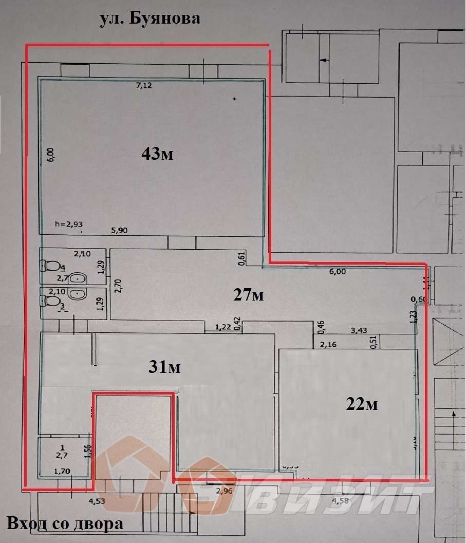 Аренда коммерческой недвижимости, 135м <sup>2</sup>, Самара, Рабочая улица,  85