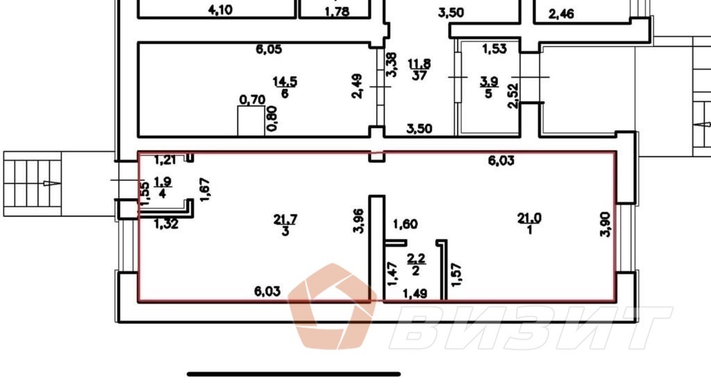 Продажа коммерческой недвижимости, 42м <sup>2</sup>, Самара, Лысвенская улица,  22