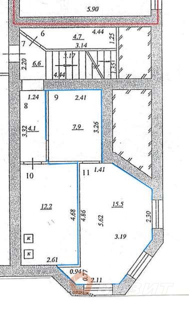 Аренда коммерческой недвижимости, 17м <sup>2</sup>, Самара, Бобруйская улица,  134