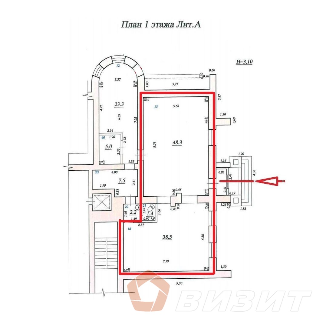 Аренда коммерческой недвижимости, 88м <sup>2</sup>, Самара, Енисейская улица,  56