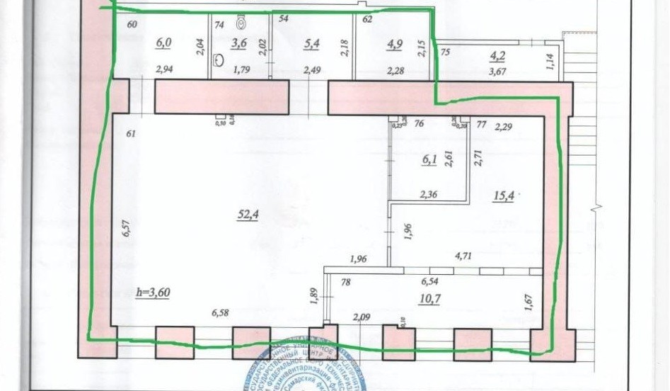 Аренда коммерческой недвижимости, 105м <sup>2</sup>, Самара, Куйбышева улица,  111