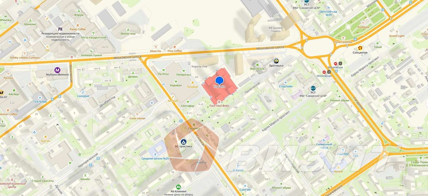 Аренда коммерческой недвижимости, 167м <sup>2</sup>, Самара, Пролетарская улица,  150