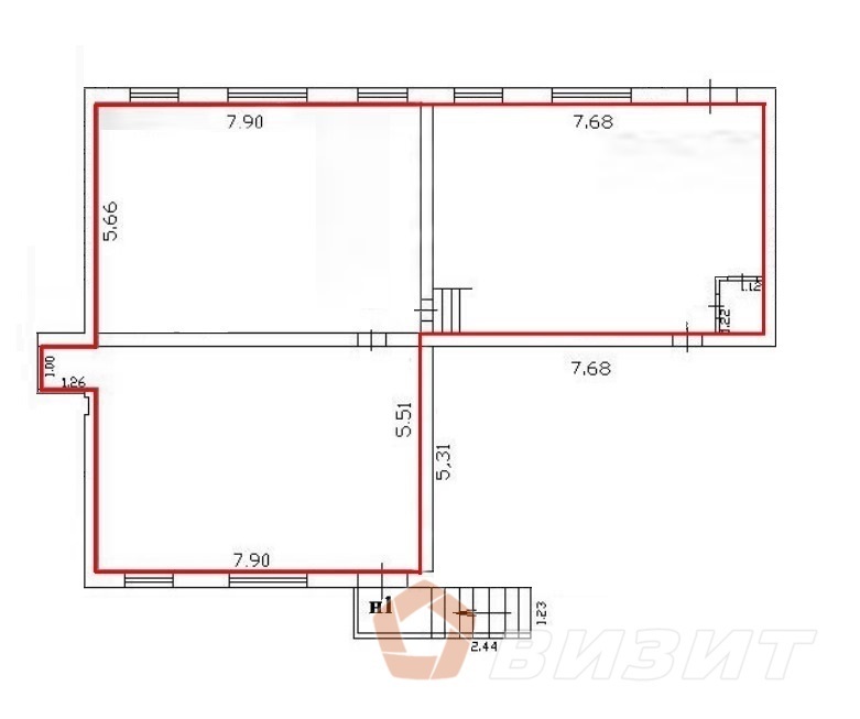 Продажа коммерческой недвижимости, 130м <sup>2</sup>, Самара, Гагарина улица,  32