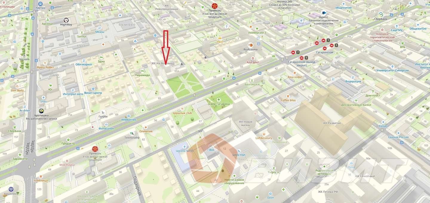 Аренда коммерческой недвижимости, 56м <sup>2</sup>, Самара, Байкальский переулок,  12