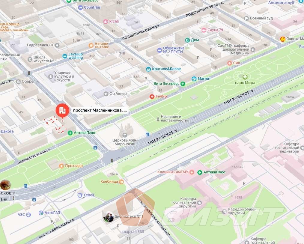 Продажа коммерческой недвижимости, 118м <sup>2</sup>, Самара, Масленникова проспект,  47