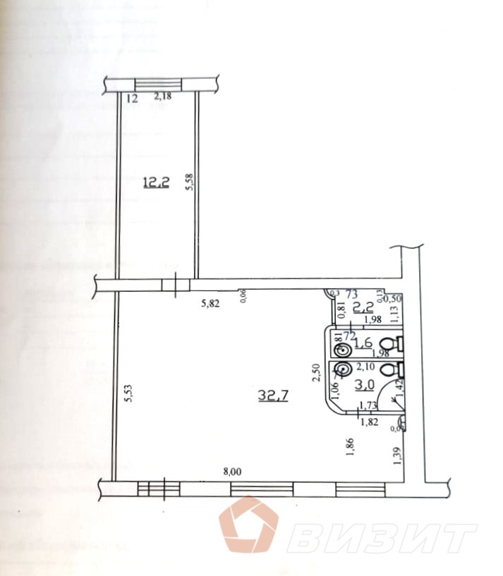 Аренда коммерческой недвижимости, 55м <sup>2</sup>, Самара, Гагарина улица,  59