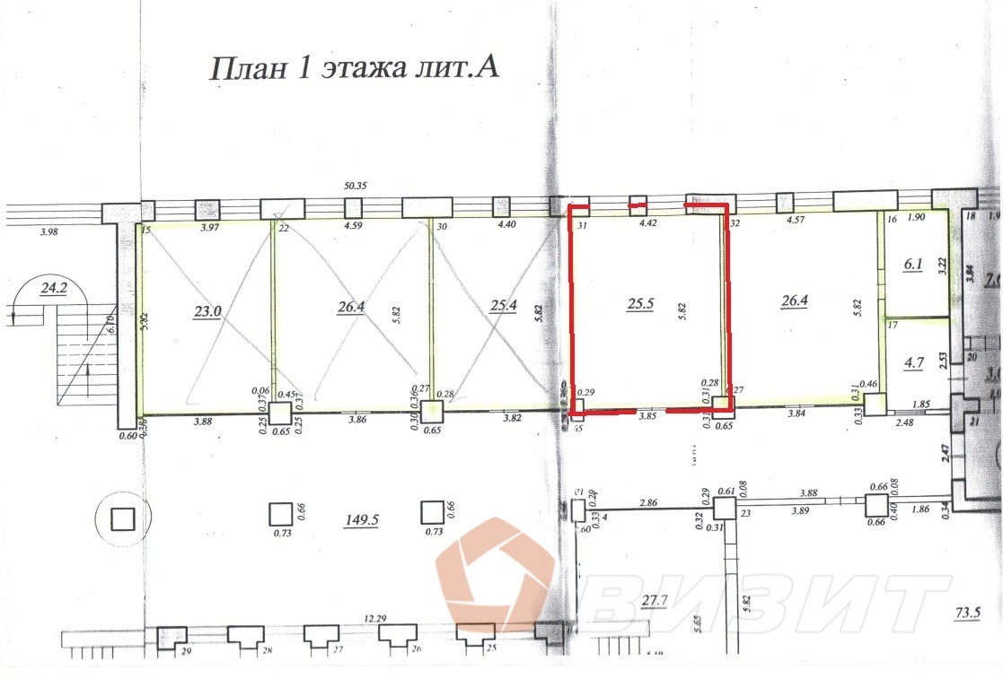 Аренда коммерческой недвижимости, 25м <sup>2</sup>, Самара, Фрунзе улица,  70