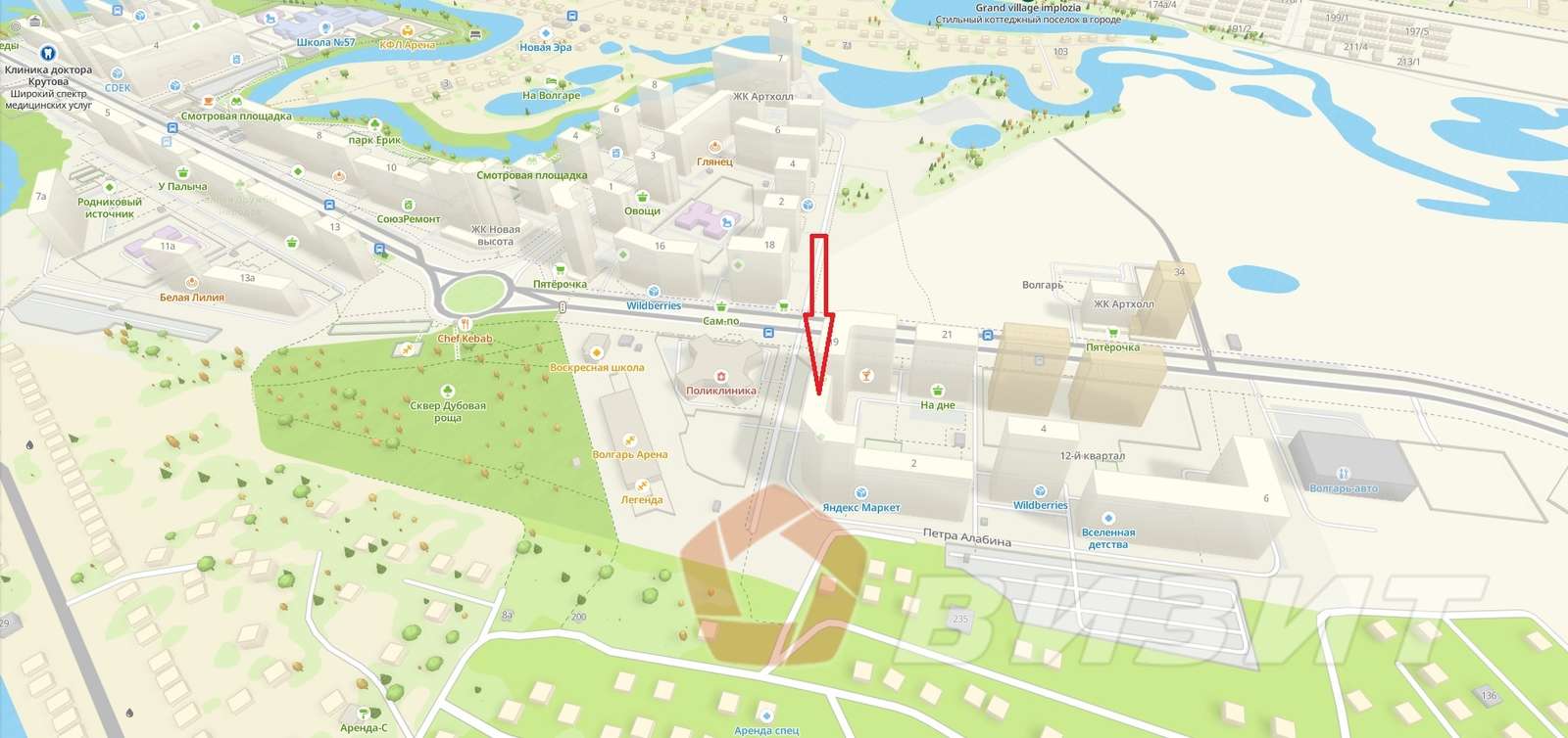 Аренда коммерческой недвижимости, 110м <sup>2</sup>, Самара, Петра Алабина улица,  2