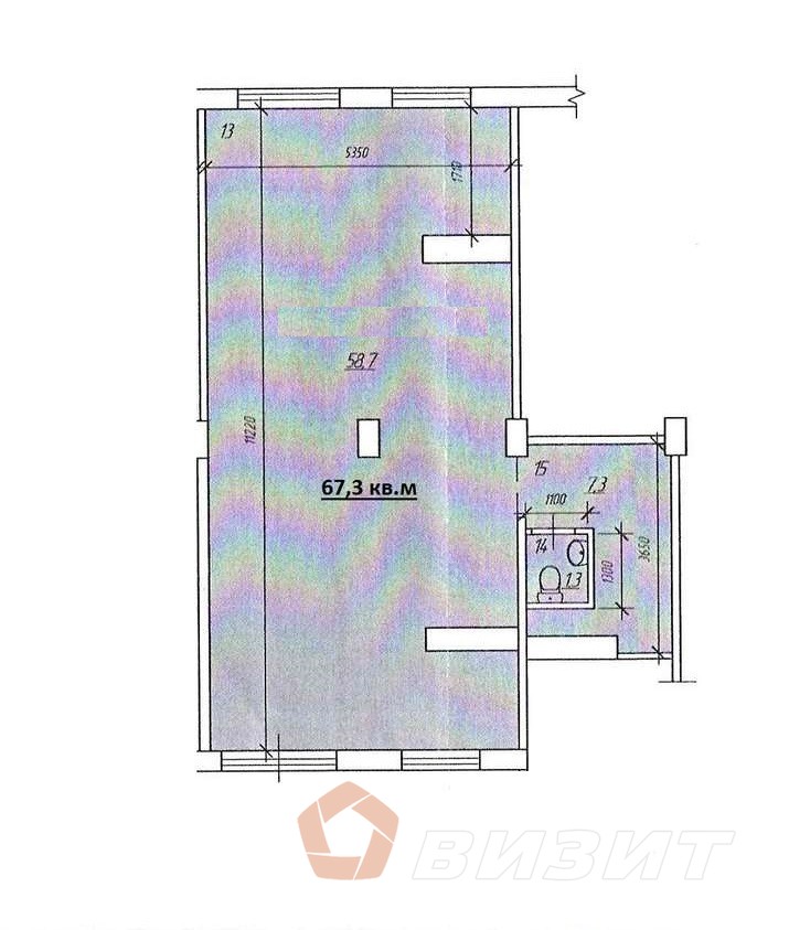 Продажа коммерческой недвижимости, 67м <sup>2</sup>, Самара, Мориса Тореза улица,  13