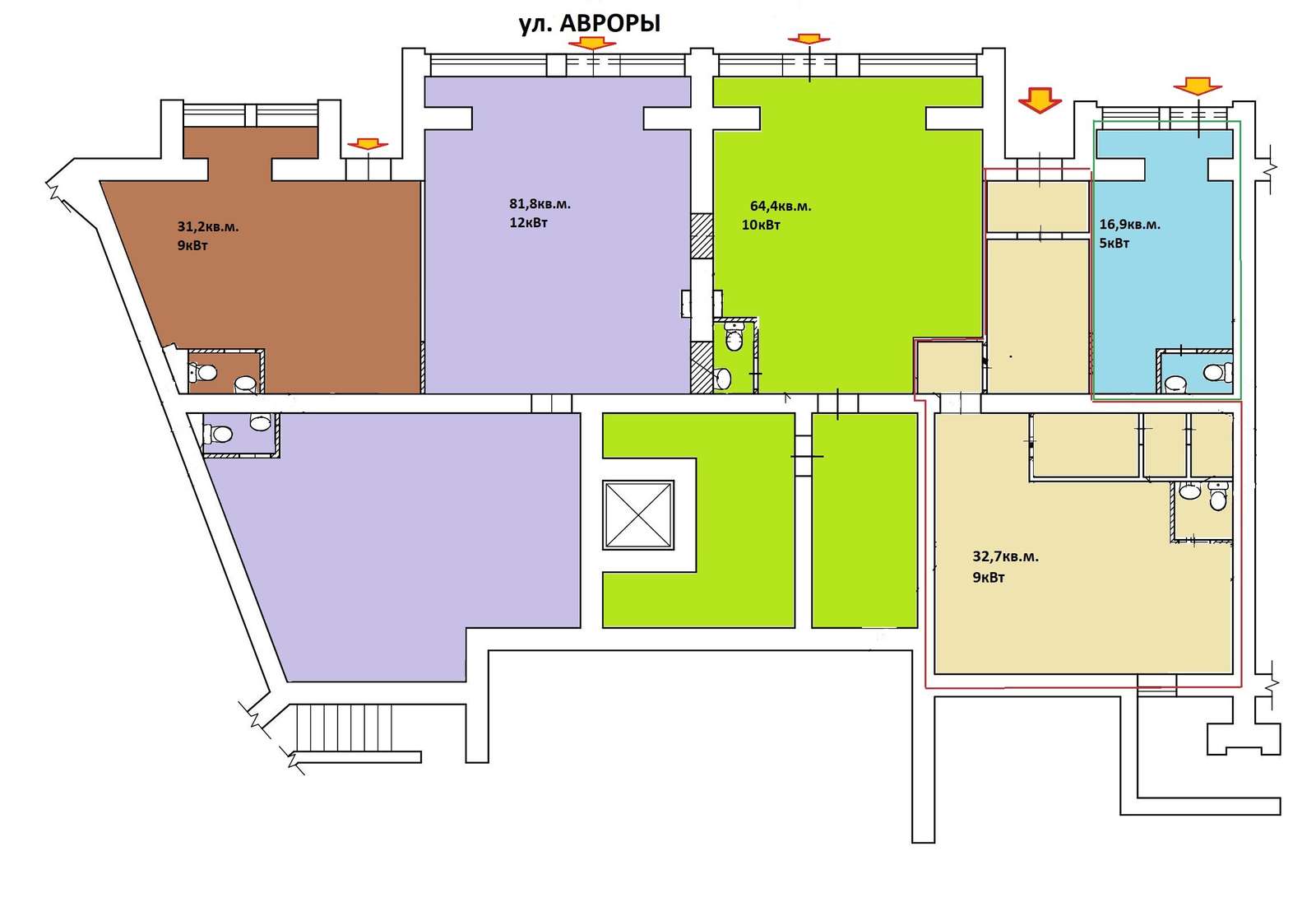 Аренда коммерческой недвижимости, 31м <sup>2</sup>, Самара, Авроры улица,  68
