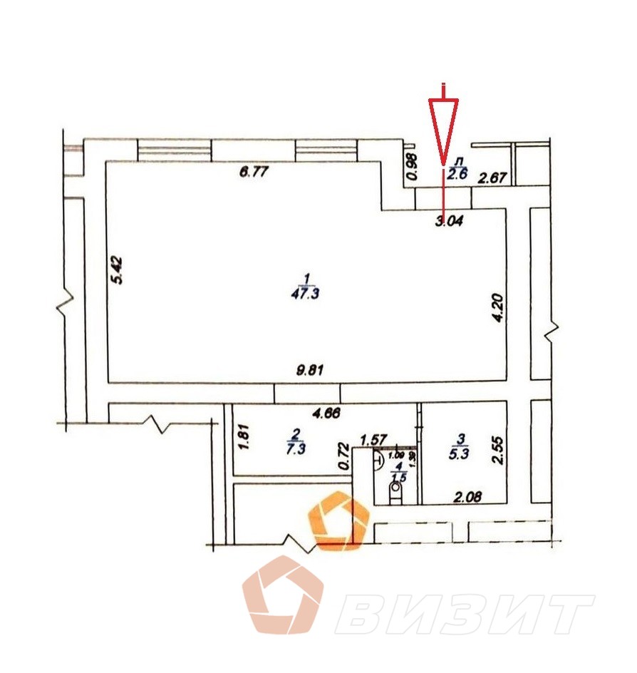 Продажа коммерческой недвижимости, 62м <sup>2</sup>, Самара, Виталия Талабаева улица,  2
